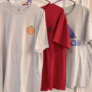 Vans/Adidas T-shirt Bundle, XL